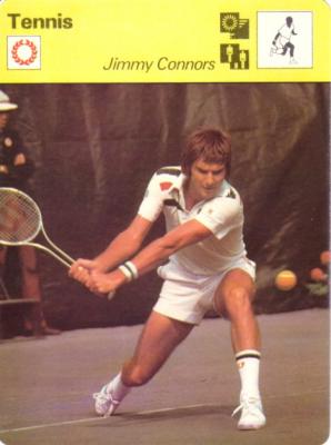 Jimmy Connors 1977 Sportscaster Rookie Card