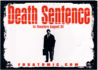 Death Sentence movie 5x7 promo sticker