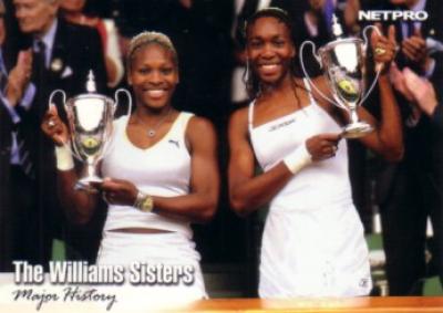 Serena & Venus Williams 2003 Netpro card