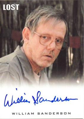 William Sanderson LOST certified autograph card