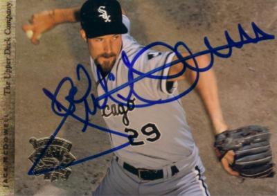 Jack McDowell autographed Chicago White Sox 1994 Upper Deck jumbo card