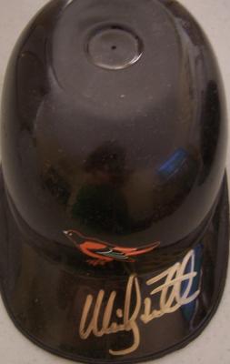Mickey Tettleton autographed Baltimore Orioles mini ice cream helmet