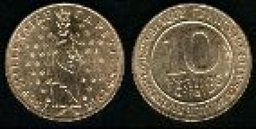 10 francs; Year: 1987;(km 961d); King Capet