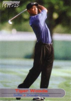 Tiger Woods 2002 Sports Illustrated for Kids golf card