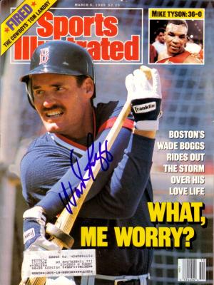 Wade Boggs autographed Boston Red Sox 1989 Sports Illustrated