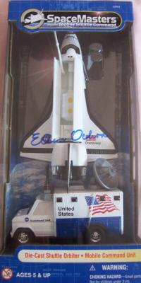 Ellen Ochoa autographed mini Space Shuttle Discovery