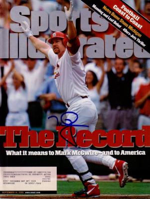 Mark McGwire autographed St. Louis Cardinals Home Run Record 1998 Sports Illustrated