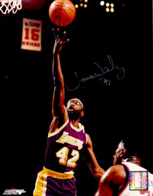 James Worthy autographed Los Angeles Lakers 8x10 photo