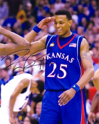 Brandon Rush autographed 8x10 Kansas Jayhawks photo