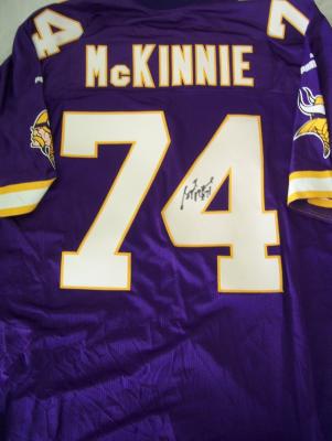 Bryant McKinnie autographed Minnesota Vikings authentic jersey