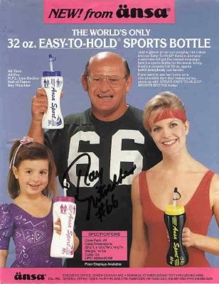 Ray Nitschke autographed Green Bay Packers magazine ad