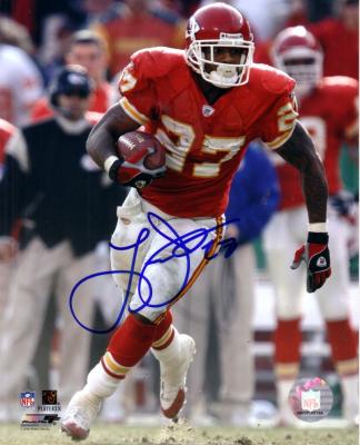 Larry Johnson autographed Kansas City Chiefs 8x10 photo