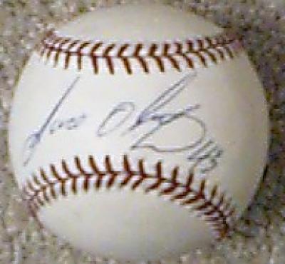 Jose Oliva autographed official NL baseball