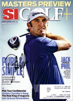 Dustin Johnson autographed 2011 Sports Illustrated Golf Plus magazine