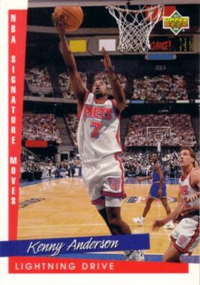 Kenny Anderson 1993-94 Upper Deck Signature Moves jumbo card