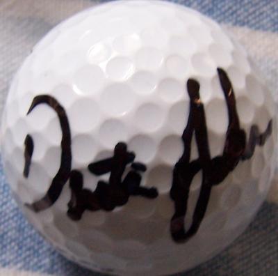 Dustin Johnson autographed golf ball