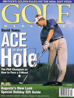 David Toms autographed 2001 Golf Magazine