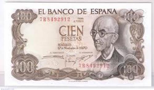 Banknotes, Spain / 100 Pesetas 