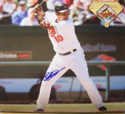 Miguel Tejada autographed Baltimore Orioles 2007 calendar page