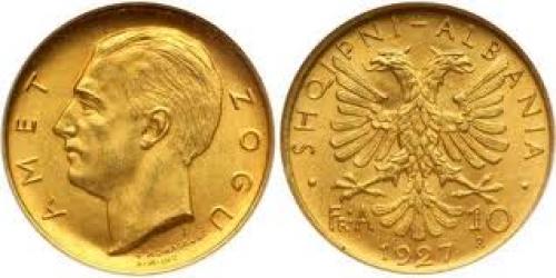 Coin; 10 Franga Ari Albania Gold; coin Albania
