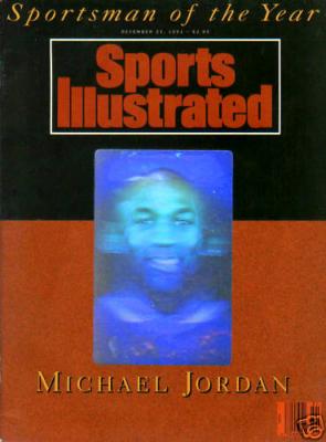 Michael Jordan 1991 Sportsman of the Year hologram Sports Illustrated issue