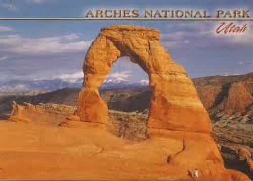 Postcards; This one is from Darlene of Utah, USA. This postcard features the Arches National Park