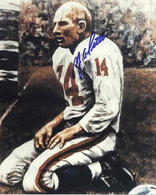 Y.A. Tittle autographed 8x10 New York Giants photo