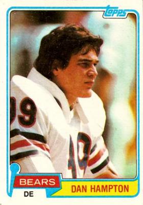 Dan Hampton Bears 1981 Topps Rookie Card #316 Ex