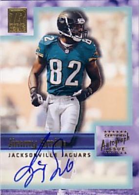Jimmy Smith certified autograph Jacksonville Jaguars Topps card