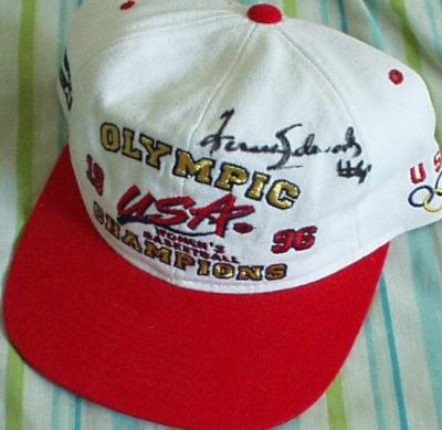 Teresa Edwards autographed 1996 USA Olympic Champions cap