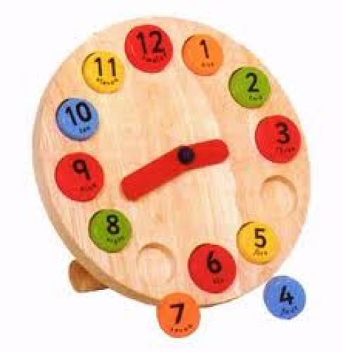 Wooden Clock Toy