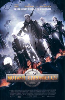 Thomas Jane autographed Mutant Chronicles 2008 Comic-Con promo card