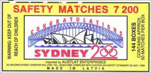 Match Boxes; Sydney Olympic 2000