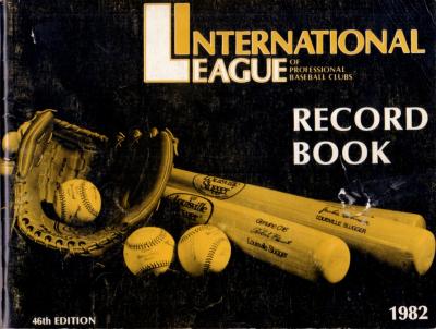 1982 International League Record Book (Wade Boggs Cal Ripken)