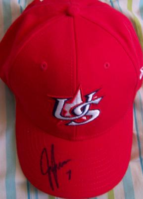 Jeff Francoeur autographed USA 2006 World Baseball Classic cap