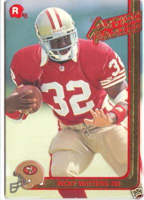 Ricky Watters 49ers 1991 Action Packed Rookie Card #44 MINT