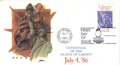 1986 Statue of Liberty Centennial Fleetwood First Day Cover