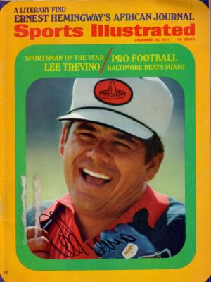 Lee Trevino autographed 1971 Sportsman of the Year Sports Illustrated