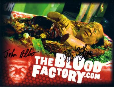 Danny DeVito autographed Blood Factory photo card