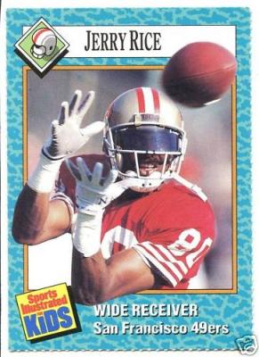 Jerry Rice San Francisco 49ers 1989 Sports Illustrated for Kids card #59