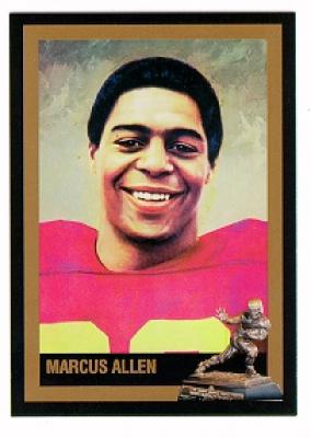 Marcus Allen USC Heisman Trophy winner card
