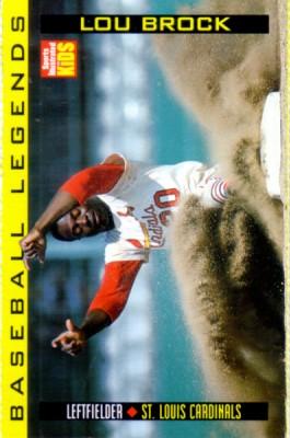 Lou Brock 1998 Sports Illustrated for Kids card