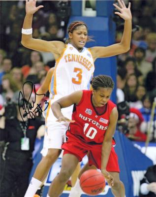 Candace Parker autographed Tennessee 2007 NCAA Championship 8x10 photo