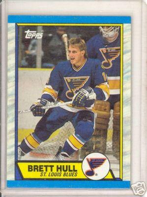 Brett Hull Blues 1989-90 Topps card #186