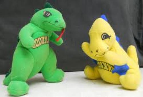 Toys; Godzilla & Godzooky Plush Toys. Based on the American cartoon series