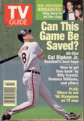 Cal Ripken Baltimore Orioles 1995 TV Guide magazine