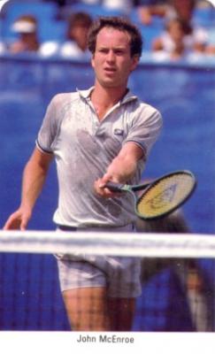 John McEnroe 1987 Fax-Pax Rookie Card