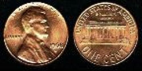 1 cen; Year: 1959; Small Cent. Lincoln Memorial