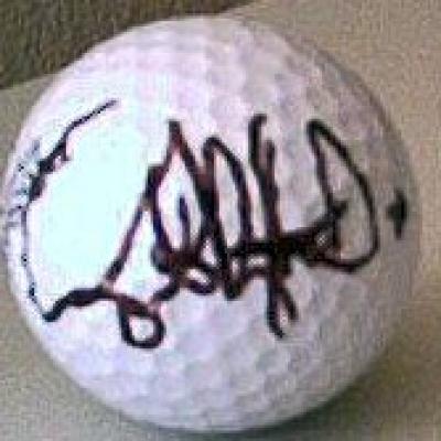 Gabriel Hjertstedt autographed golf ball
