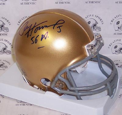 Paul Hornung autographed Notre Dame mini helmet